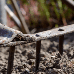 Beet auflockern, Harke