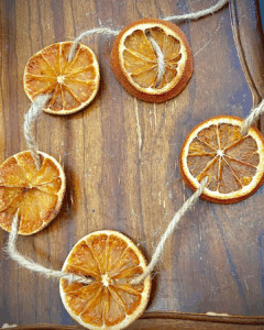 Orangen getrocknet Girlande